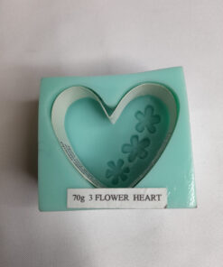 Heart with Flowers Silicone Mould - 83g