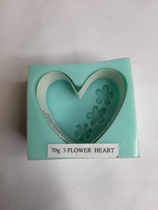 Heart with Flowers Silicone Mould - 83g