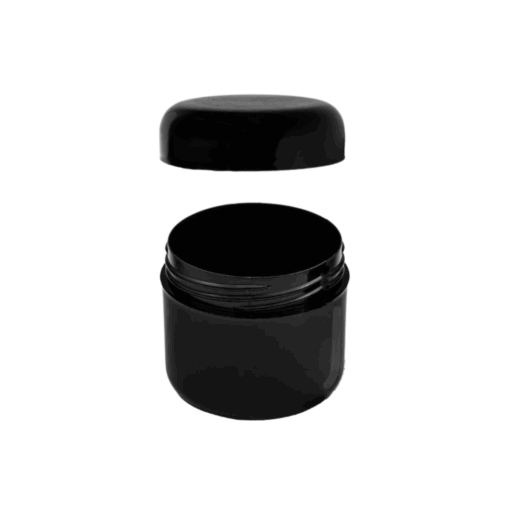 Short Jar with Lid (Black) - 50ml