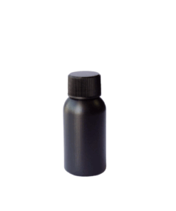 10pcs Boston Bottle with Cap (Black) - 50ml