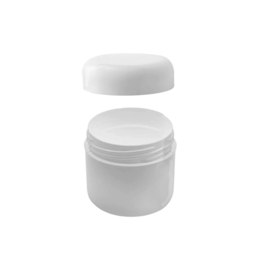 Short Jar with Lid (White) - 50ml