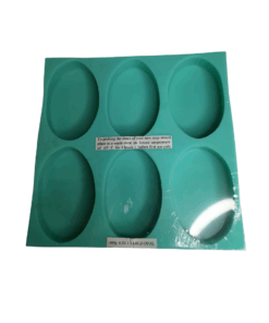 6 Cavity Large Oval Silicone Mould - 90g