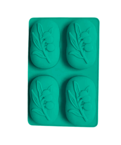 4 Cavity Olive Branch Silicone Mould - 115g