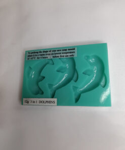 3 Cavity Dolphin Silicone Mould - 20g
