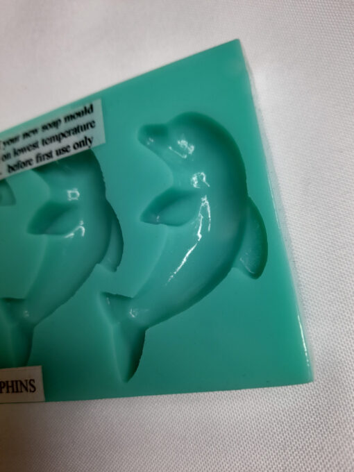 3 Cavity Dolphin Silicone Mould - 20g - Image 2