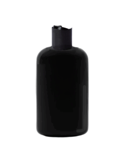 Boston Bottle with Disc Top (Black) - 250ml