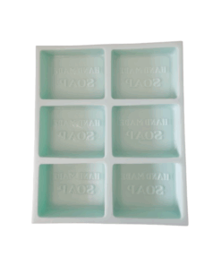 6 Cavity Hand Made Silicone Soap Mould