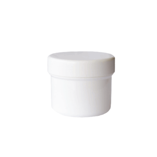 10pcs Jar with Lid (White) - 125ml