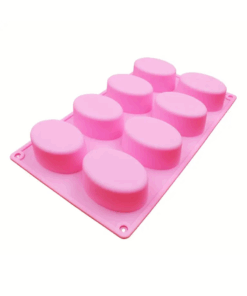 Silicone Oval Mould - 8 Cavity