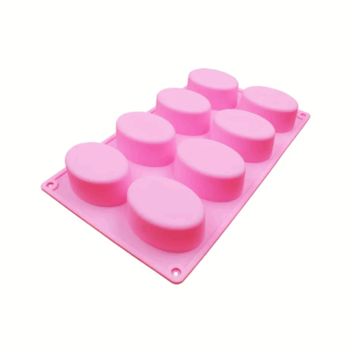 Silicone Oval Mould - 8 Cavity