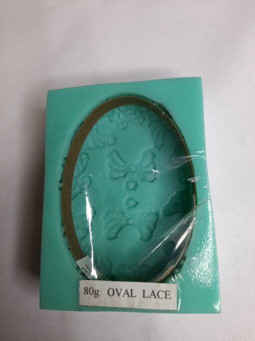 Oval Lace Silicone Soap Mould