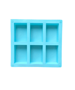 6 Cavity Rectangle Silicone Soap Mould