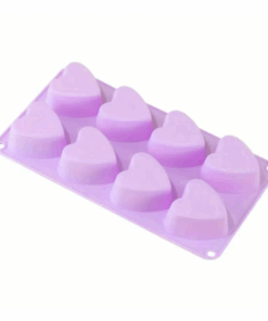 8 Cavity Silicone Hearts Mould