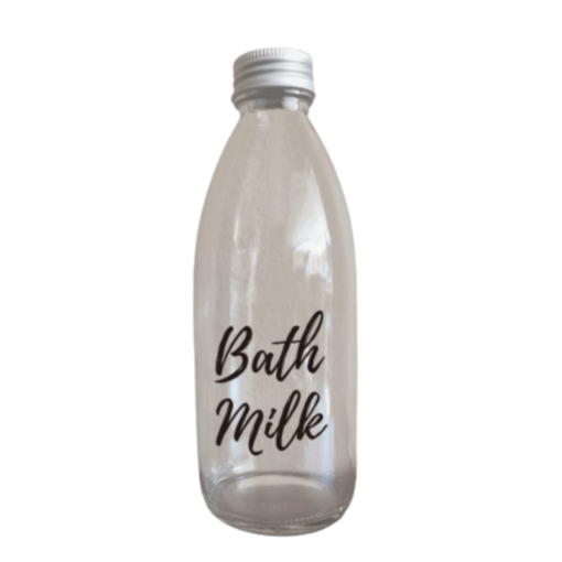 Glass Bath Milk Bottle - 250ml
