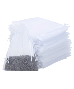 White Organza Bags - 10pcs