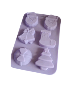 6 Cavity Christmas Themed Silicone Mould