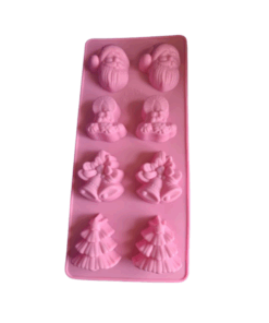 8 Cavity Christmas Silicone Mould