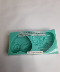 2 in 1 Love Hearts Silicone Mould - 66g
