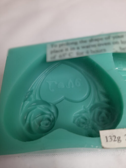 2 in 1 Love Hearts Silicone Mould - 66g - Image 2