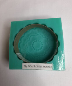 Scalloped Round Silicone Mould - 70g