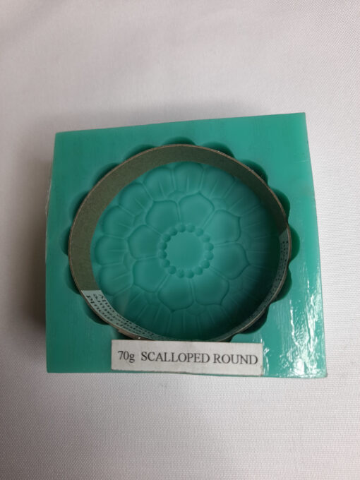 Scalloped Round Silicone Mould - 70g