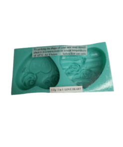 2 in 1 Love Hearts Silicone Mould - 66g