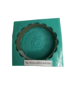 Scalloped Round Silicone Mould - 70g