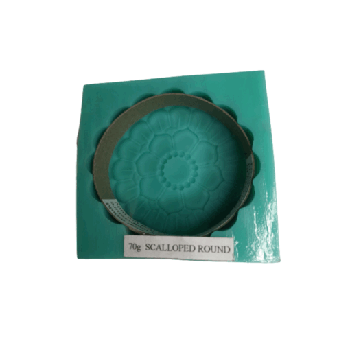 Scalloped Round Silicone Mould - 70g