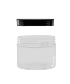 Clear Jar with Black Lid - 500ml