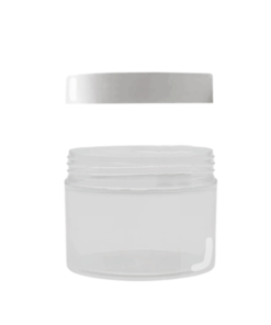 Clear Jar with White Lid - 250ml