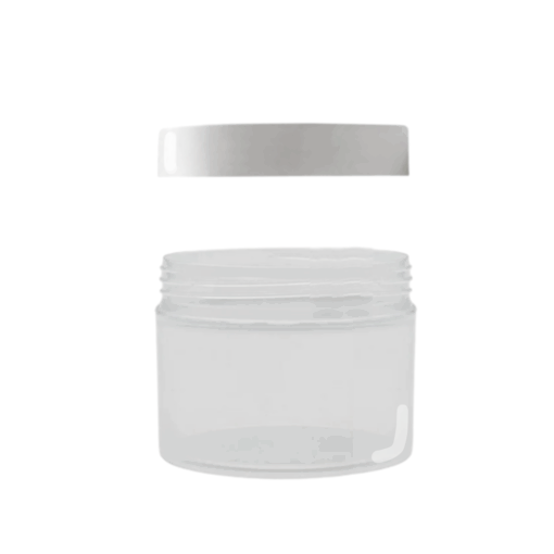 Clear Jar with White Lid - 250ml