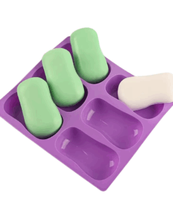 Silicone Mould - 6 Cavity - Purple