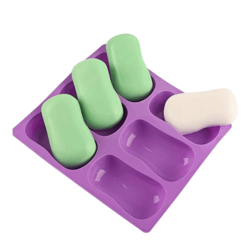 Silicone Mould - 6 Cavity - Purple