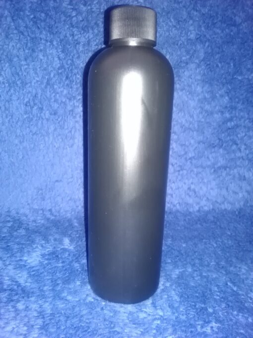 10pcs Boston Bottle with Lid (Black) - 250ml