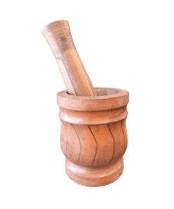 Wooden Mortar and Pestle