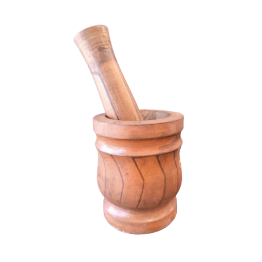 Wooden Mortar and Pestle