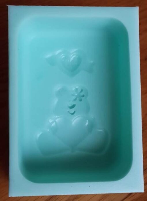 Teddy Bear Heart Silicone Mould - Image 3