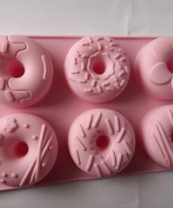 6 Cavity Donut Silicone Mould - Decorated