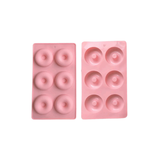 6 Cavity Donut Silicone Mould - Plain