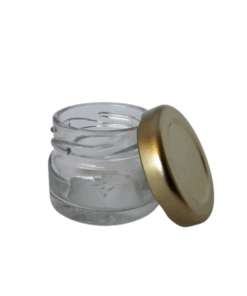Mini Glass Jar with Gold Lid - 28ml