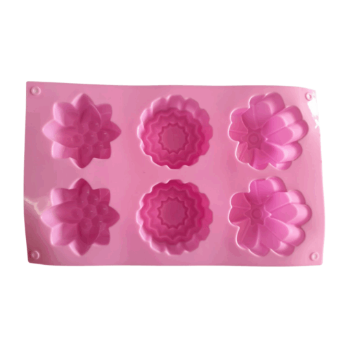 6 Cavity Flower Design Silicone Mould - Image 2