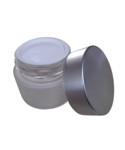 Frosted Jar with Silver Lid - 50ml