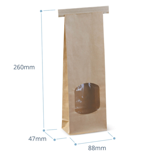 Small Window Tie Paper Bag - Image 5