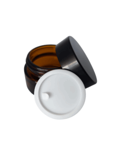 Amber Glass Jar (with Cap and Shive) - 20ml