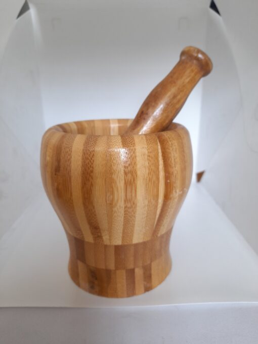 Bamboo Mortar and Pestle Set