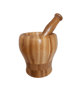 Bamboo Mortar and Pestle Set