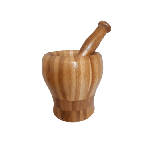 Bamboo Mortar and Pestle Set