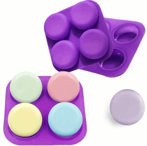 4 Cavity Shampoo Bar Mould - Purple - Image 2