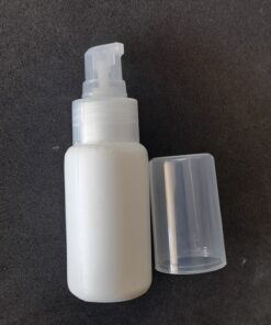 White Pump Bottle & Lid - 50ml