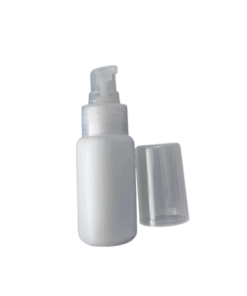 White Pump Bottle & Lid - 50ml
